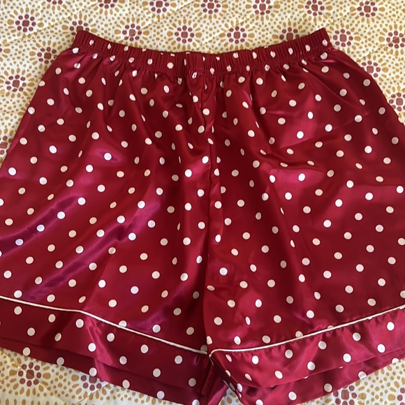 Swomog Sleepwear Small, polka dots red, top and short, 2 PCs - Picture 4 of 6